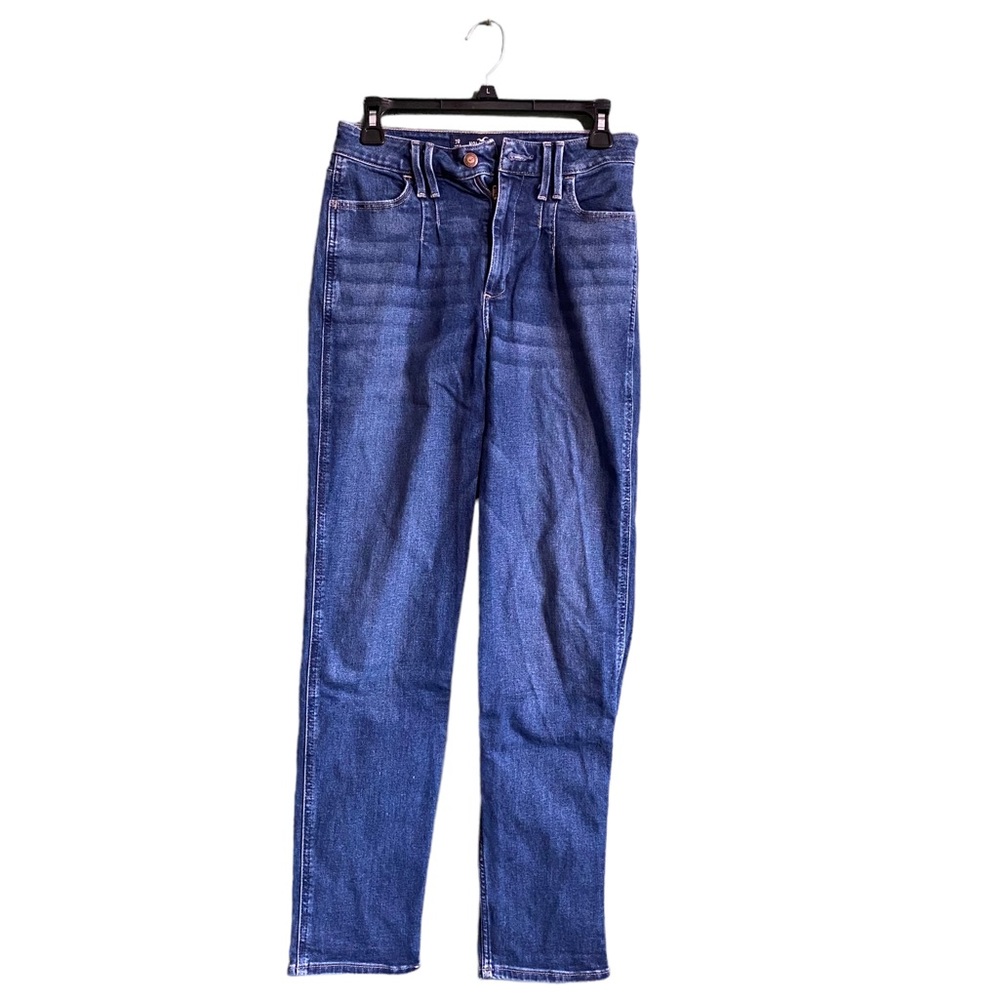 Women’s Hollister Ultra High Rise Mom Jean Vintage Stretch Dark Blue W28 L27 7R